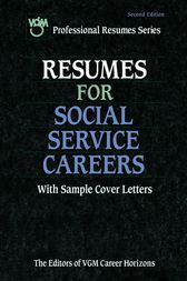 Resume for Social Service Careers by Editors of VGM