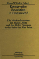 Konservative Revolution in Frankreich? by Hans-W. Eckert