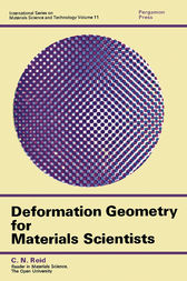 Deformation Geometry for Materials Scientists by C. N. Reid